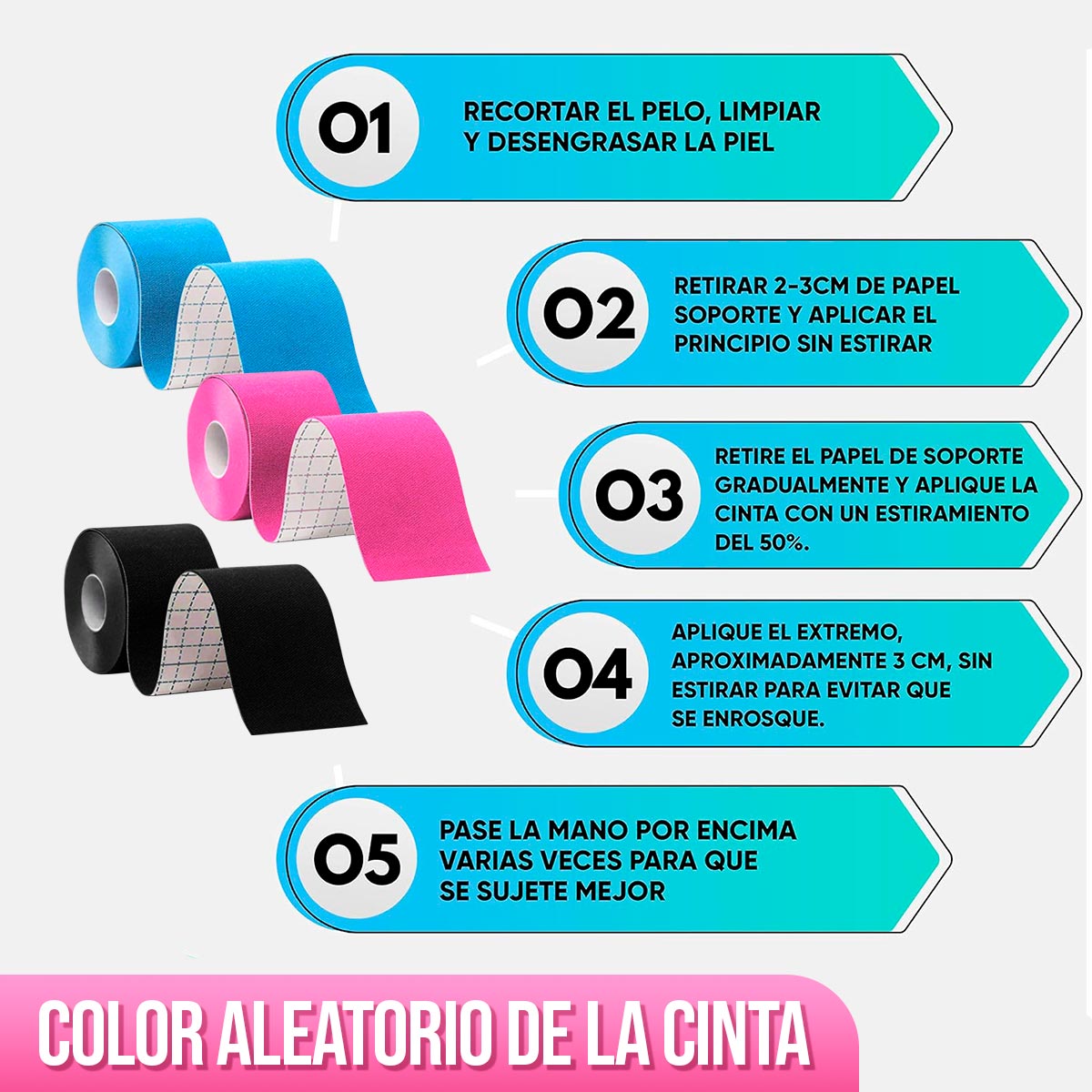 Miniatura 5 de Cinta Kinesiologica Neuromuscular SN-01